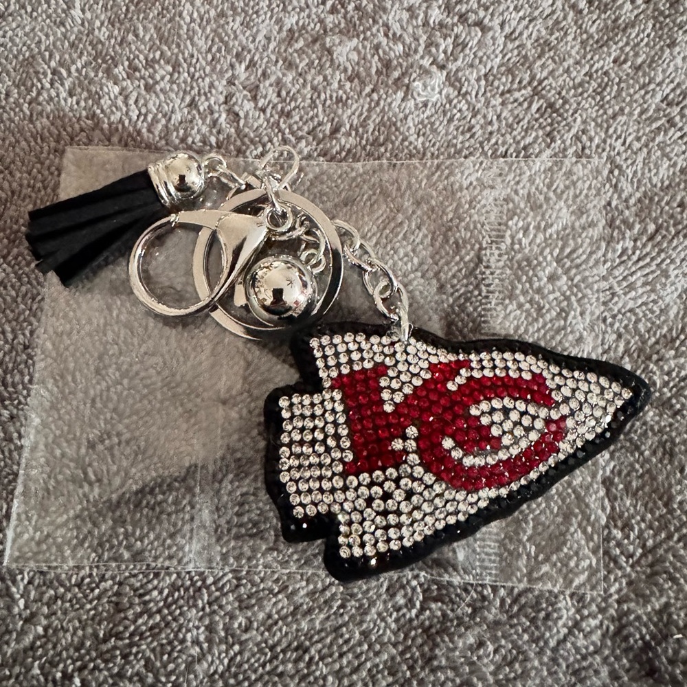 KC Rhinestone NEW keychain/bag charm